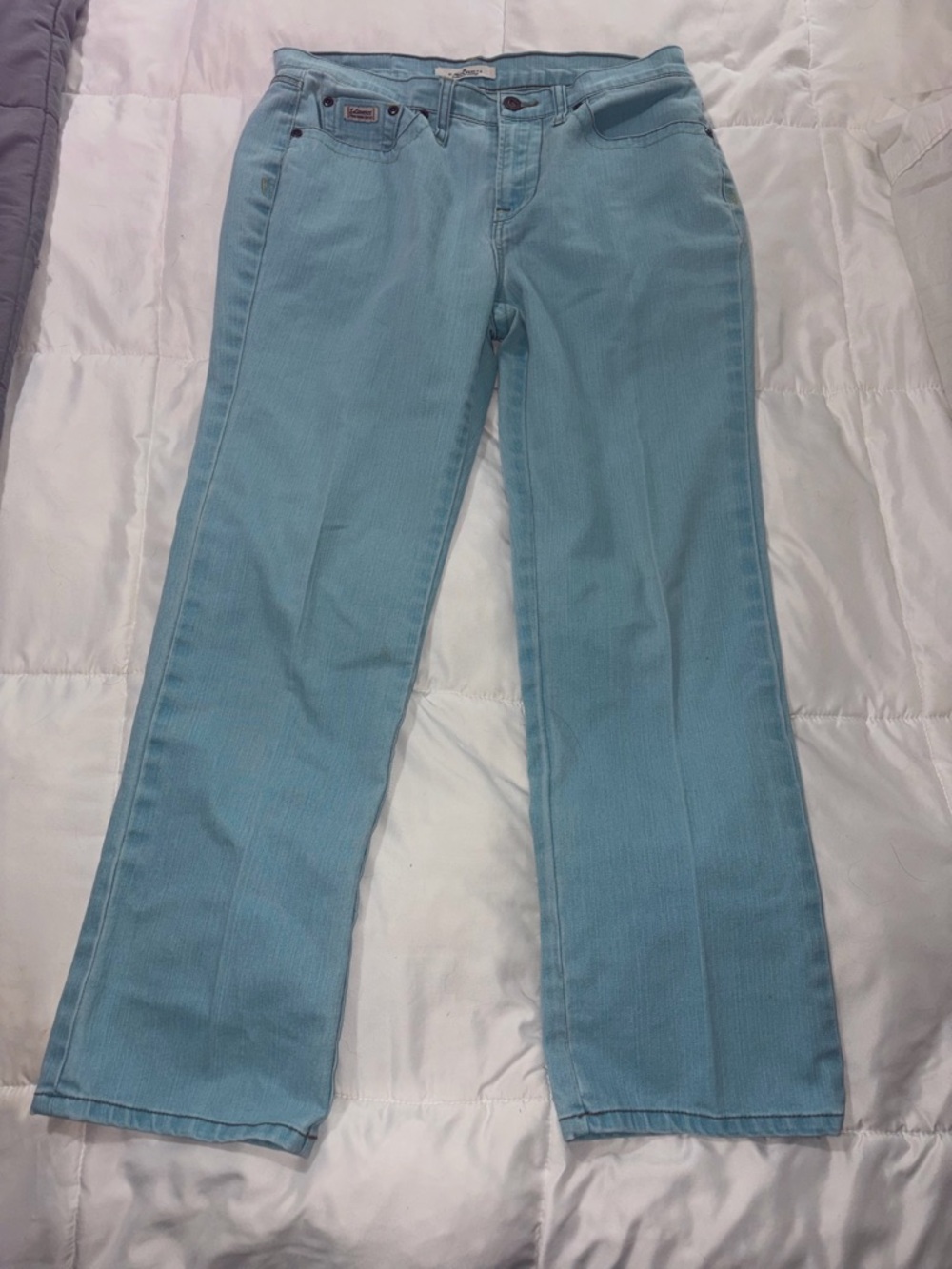 Vintage Z Cavaricci Sky Blue Women's Jeans - Classic Straight Fit